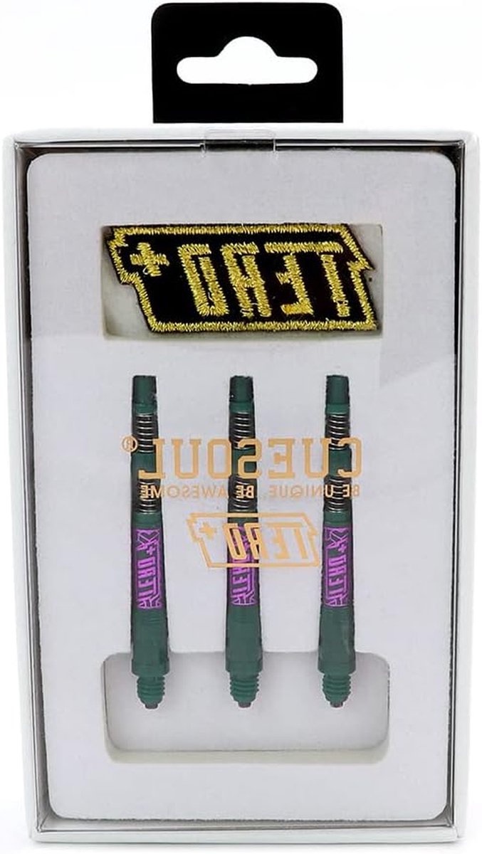 Dart Shafts - Dart Accessoires - Verbeteren Dartspel - Dubbel Telescopisch Roterend Systeem - E-lengte 50mm - Groen