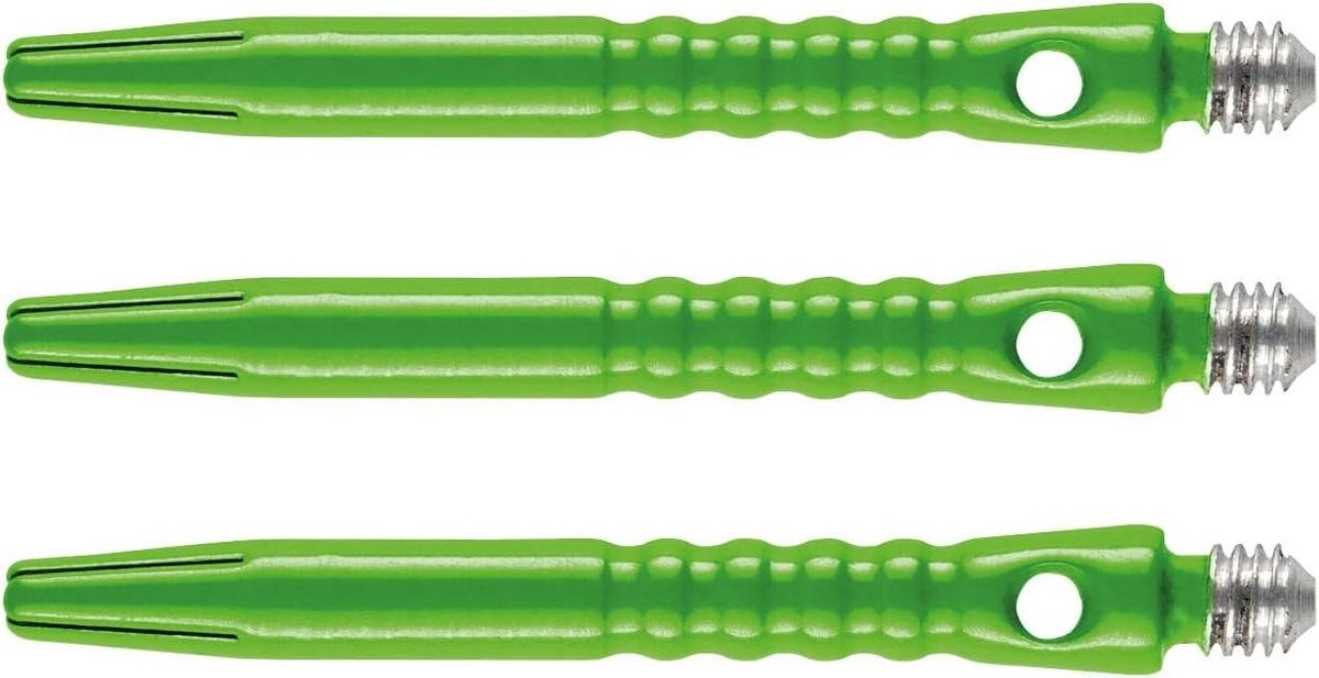 Dart Stelen - Dart Assesoires - Darten - Aluminium Hip-Grip - 46mm Medium - Groen