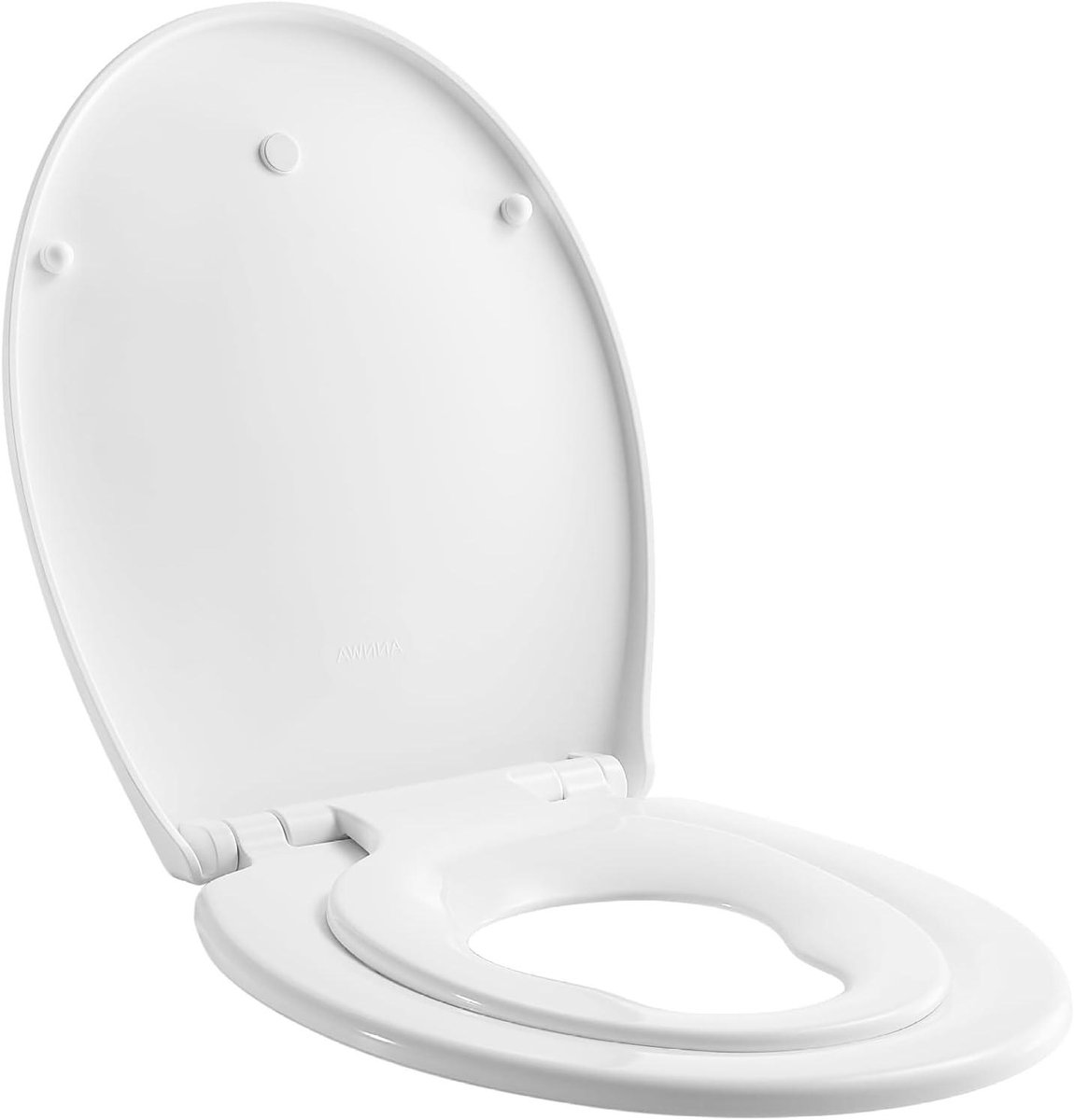 Toiletbril - WC Deksel - Badkamer Upgrade - Verstelbare Scharnieren - 448 cm - Wit