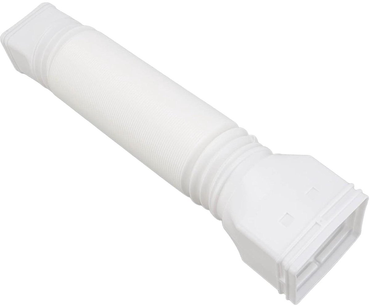 Regengoot Afvoer - Waterafvoer Buis - Huis Beschermen - Telescopisch Verstelbaar - 50-150 cm - Wit