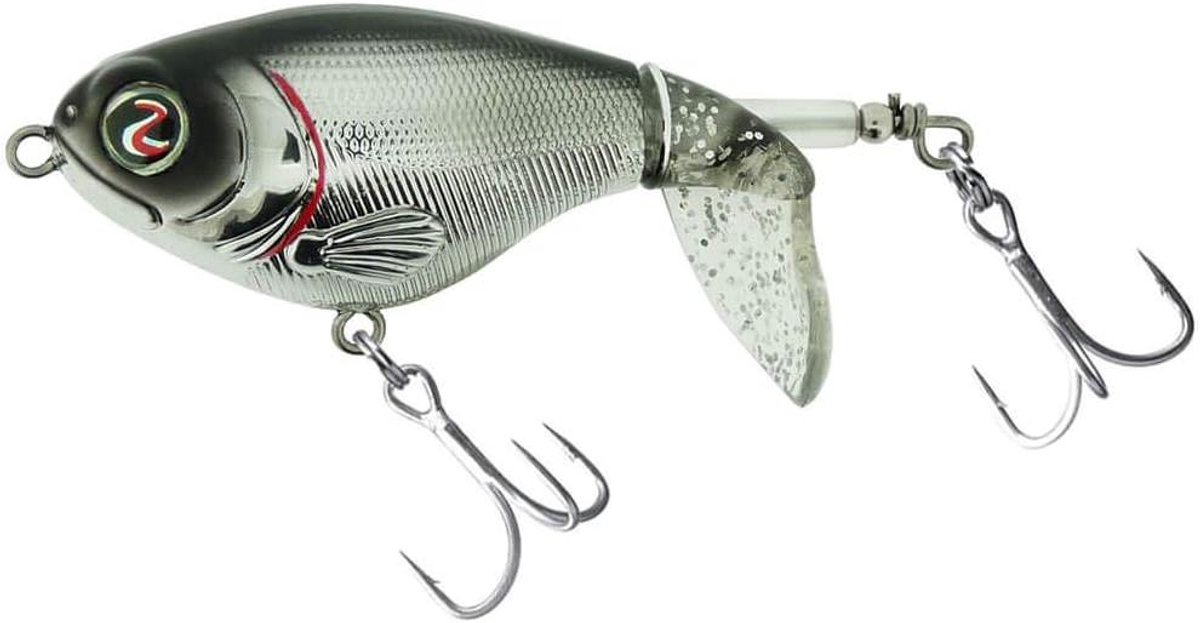 Surface Lure - Wobbler Bait - Vissen Vangen - Uniek Geluid - 75 mm - Chrome Black
