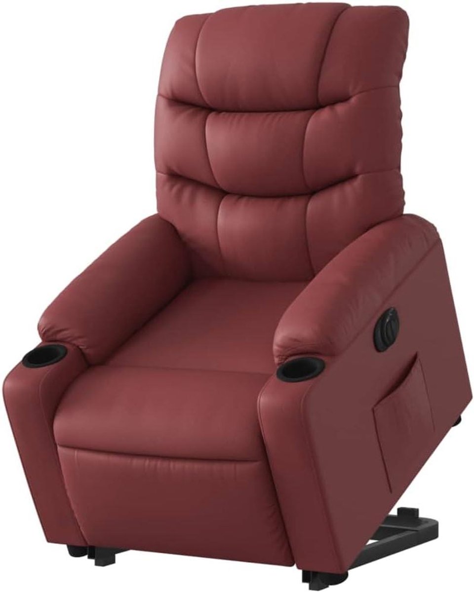 Sta-op Stoel - Elektrische Fauteuil - Ouderen Helpen - Elektrische Liftfunctie - 110 kg - Wijnrood