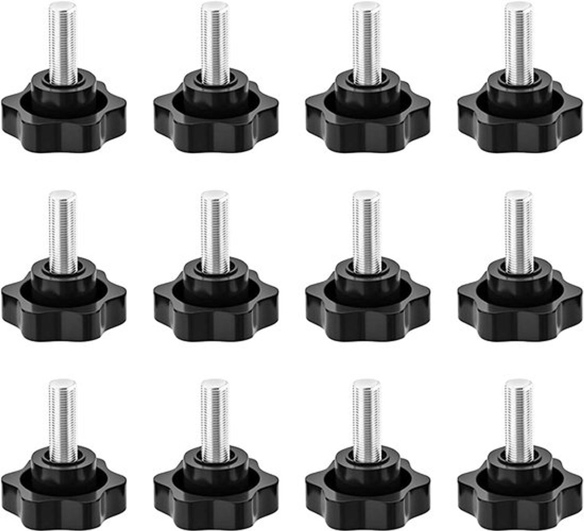 Dailygoods - Klemschroef M8 - Gekarteld - Ideaal voor machinebouw
