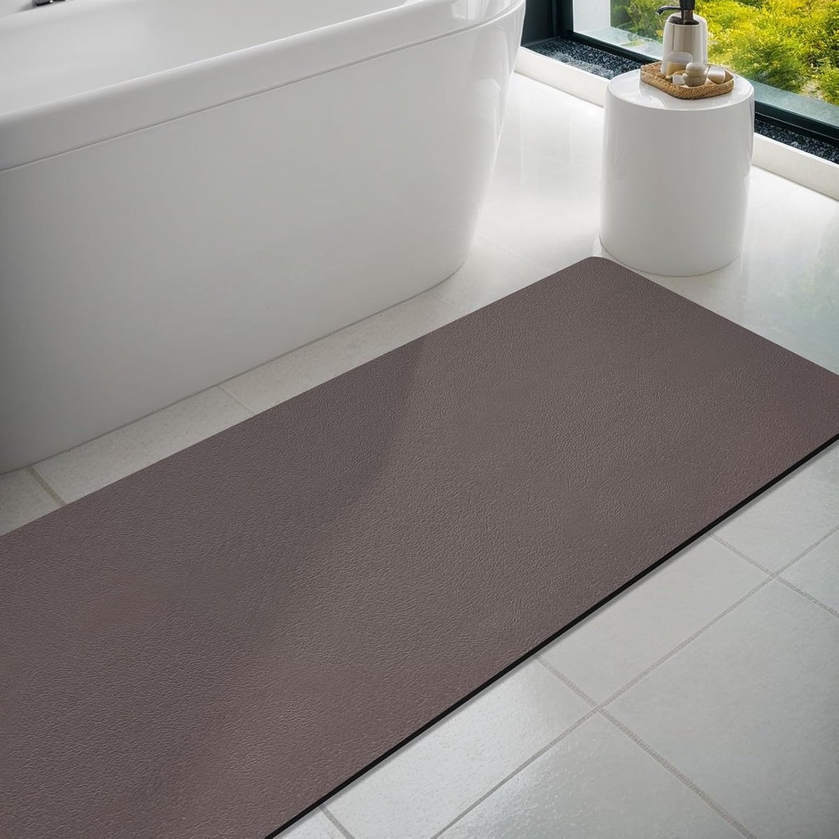 Badmat Badkamer Ruggenda Rubber Anti-Slip Dunne Badkamer Mat Absorberend Snel Droog Badkleed voor Vloer Badmat Douche Kleed voor Buiten Bad Douche Ruimte