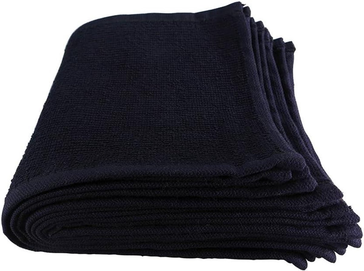 Oogdoek Katoen - Gezichtsdoekje - Gezichtsverzorging - 100% Katoen - 30 x 15 cm - Zwart
