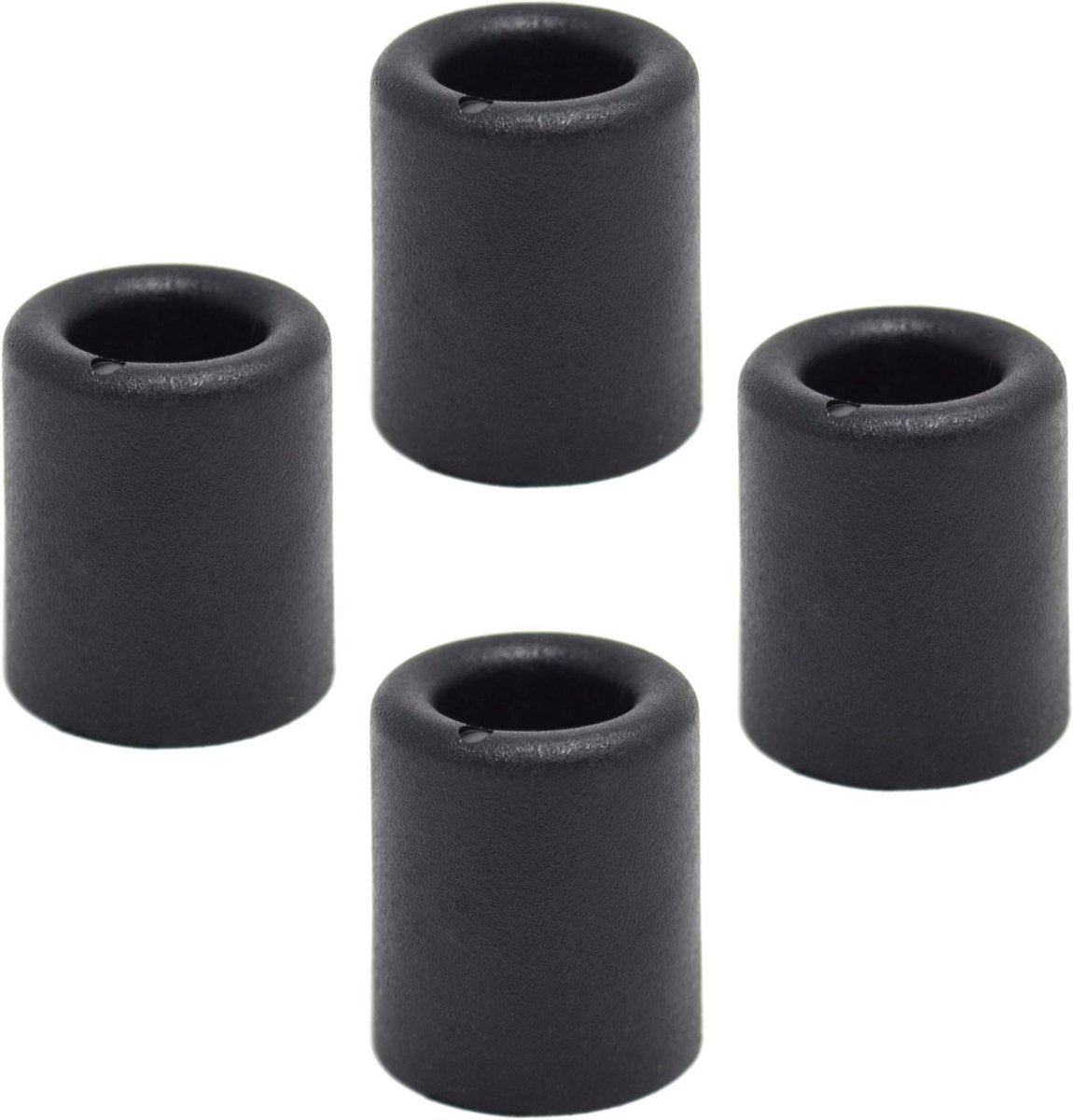 Deurbuffer - Muurstopper - Schade Voorkomen - Zacht PVC - 4 stuks - Zwart