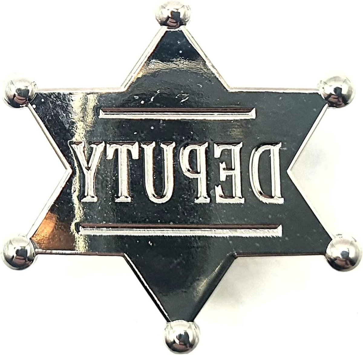Vervangende Badge - Pin Badge - Accessoire Dragen - Zilver Metaal - 66 x 33 cm - Zilver