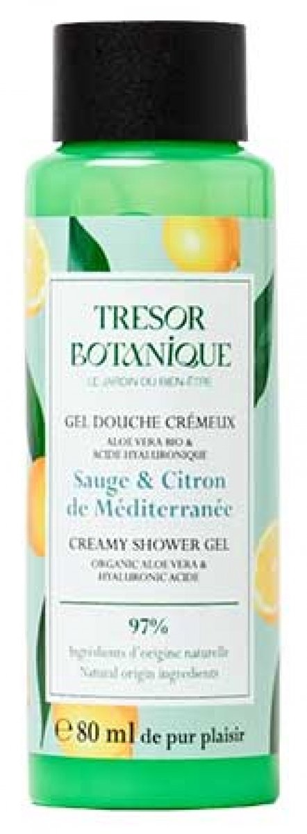 Trésor Botanique Romige Douchegel Salie & Citron de Méditerranée 80 ml