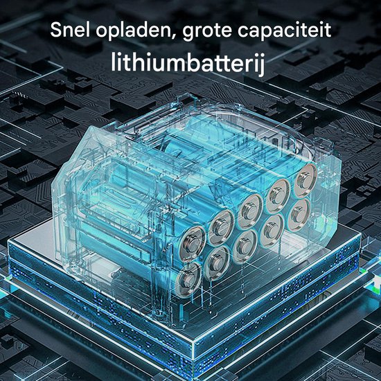 Accu Hogedrukreiniger 300W 30 Bar - Draadloos Reinigen - Met 2 Accu’s en 6-in-1 Sproeikop - Voor Auto Tuin en Terras — afbeelding 5