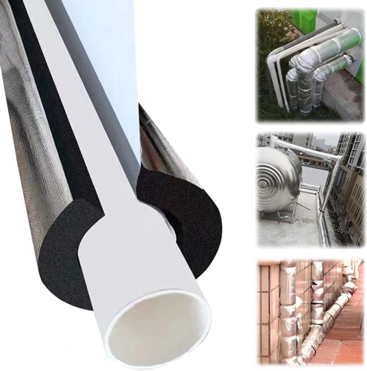 Zelfklevende Buisisolatie Schuim voor Diverse Diameters Antivries en Warmtebescherming