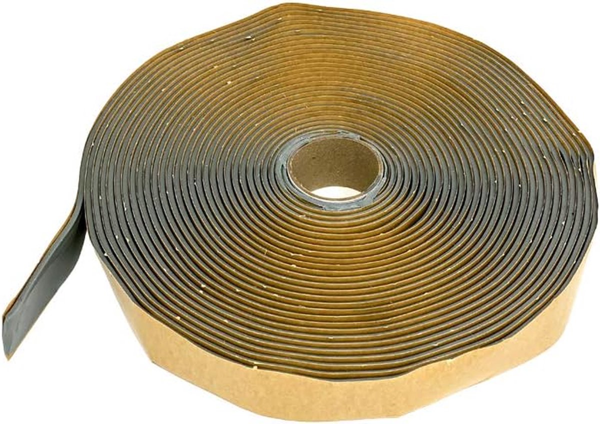 Butyl Tape - Elastomeer Afdichtmiddel - Dak Reparatie - Extreme Temperatuur Bestendig - 12192 x 254 x 03 cm - Grijs