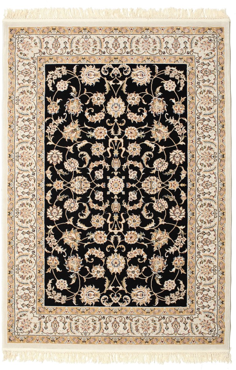 RugVista Nain Neizar, Vloerkleed, Oosterse Midden-Oosten Perzisch traditioneel Nain, 140 x 200 cm, Rechthoekig, Middelpolig, Woonkamer, Eetkamer, Slaapkamer, Alleen chemisch reinigen, oeko_tex_100, Be