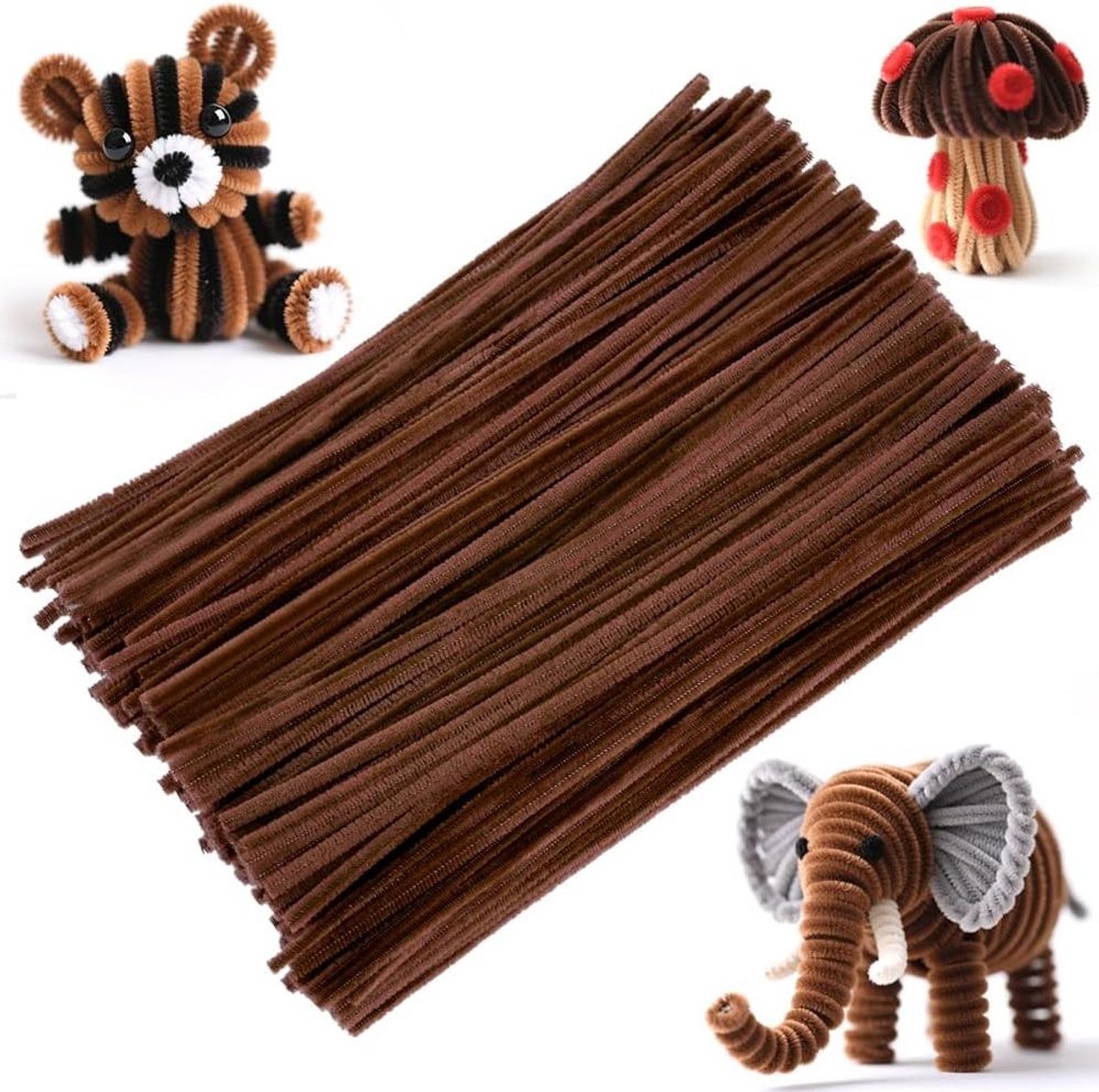 Pijpenragers Knutselen - Chenilledraad Knutseldraad - Creatief Knutselen - Flexibel en Duurzaam - 30 cm - Kleurrijk