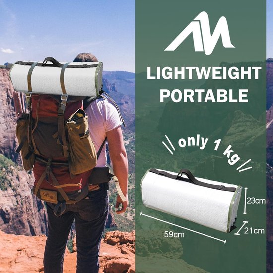 Opvouwbare Campingmatras Isolatiemat Lichtgewicht en Waterdicht — afbeelding 4