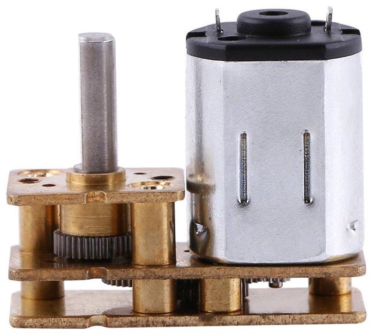 DC Motor met Reductie - Gelijkstroom Motor - Automatische Deuren - Hoge Torsie - 6V 100RPM - Metaal