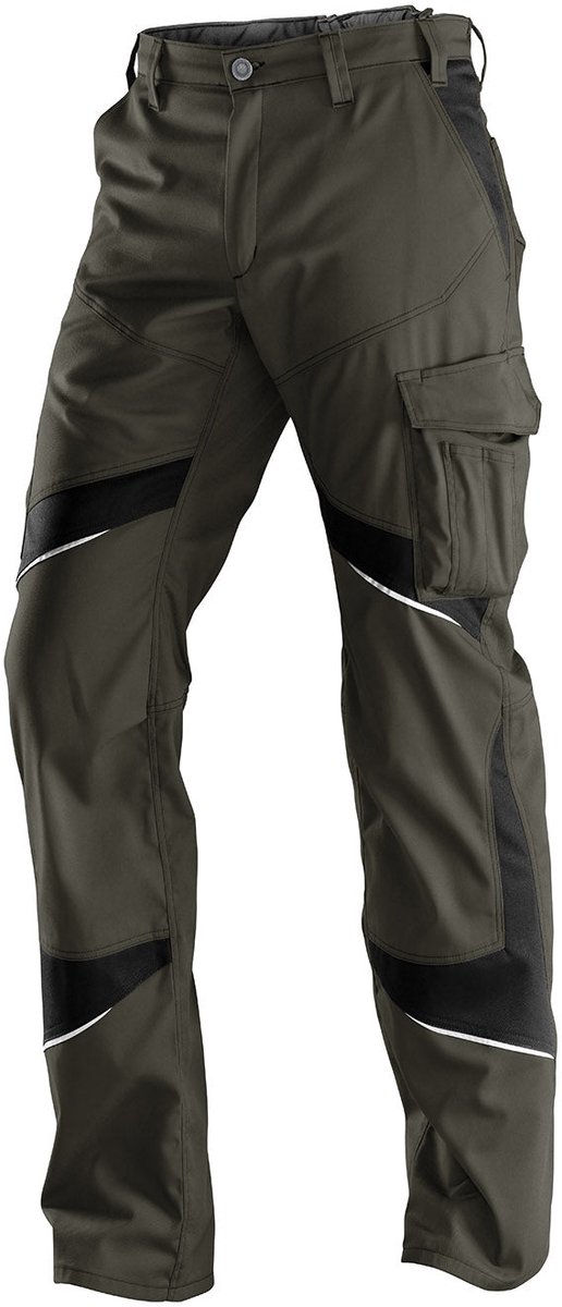 KÜBLER ACTIVIQ 25505365 Werkbroek DAMES Veiligheidsbroek Olijf Zwart - Goede Zichtbaarheid - Krasvrij - Industriewasbaar