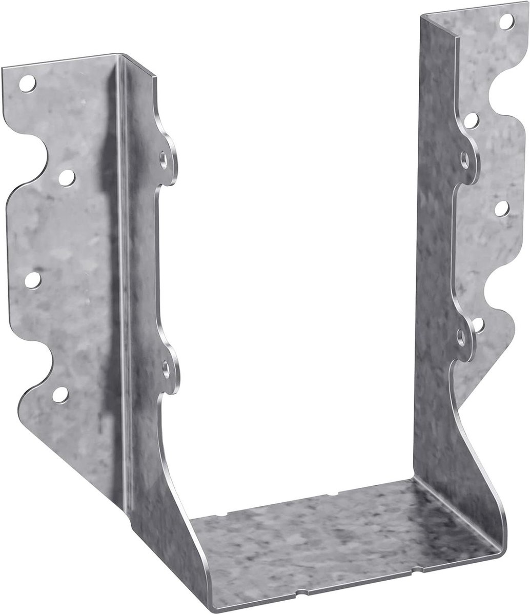 Houten Balkdrager - Verbindingsbeugel - Houtconstructie Versterken - Dubbele Balk Bevestiging - 2x6 inch - Zilverkleurig