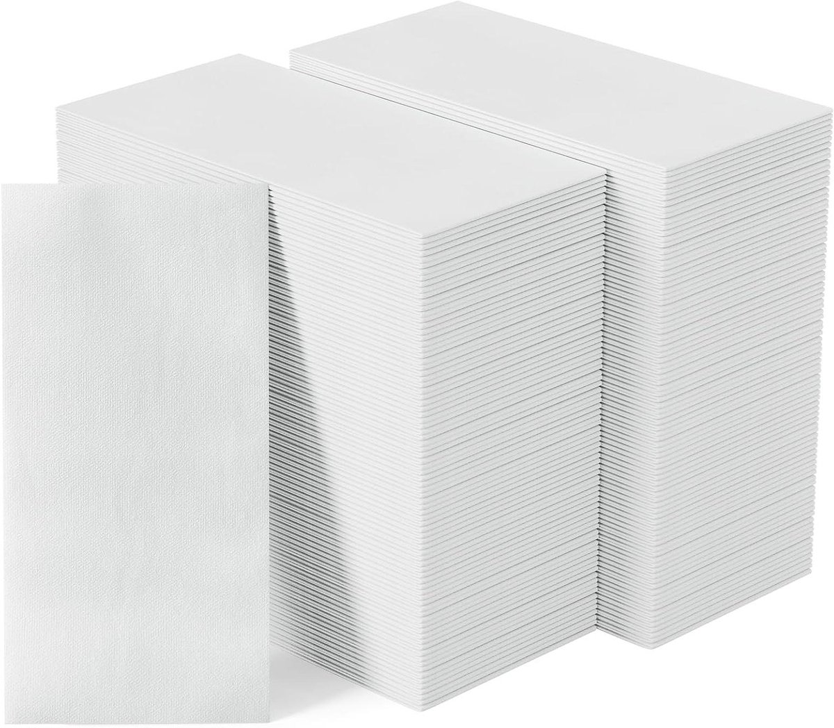 Wegwerp Badkamer Handdoeken - Papieren Gastendoekjes - Hygiënisch Gebruik - Zacht en Absorberend - 600 Stuks - Wit