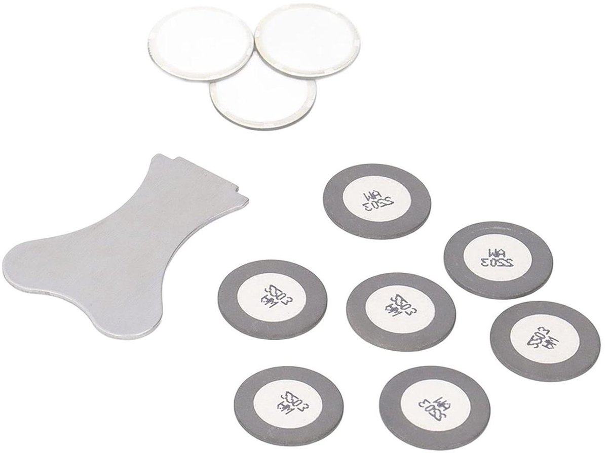 Ultrasone Mistmaker - Vijververstuiver Luchtbevochtiger - Fijne Verneveling Creëren - 10x Keramische Schijf - 20 mm - Wit