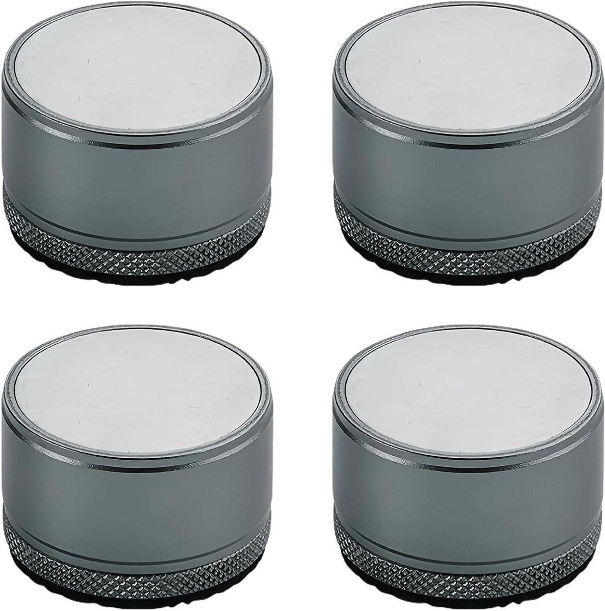 Meubelverhogers - Stoelverhogers Bedpoten - Meubels Verhogen - In Hoogte Verstelbaar - 40 mm Diameter - Grijs