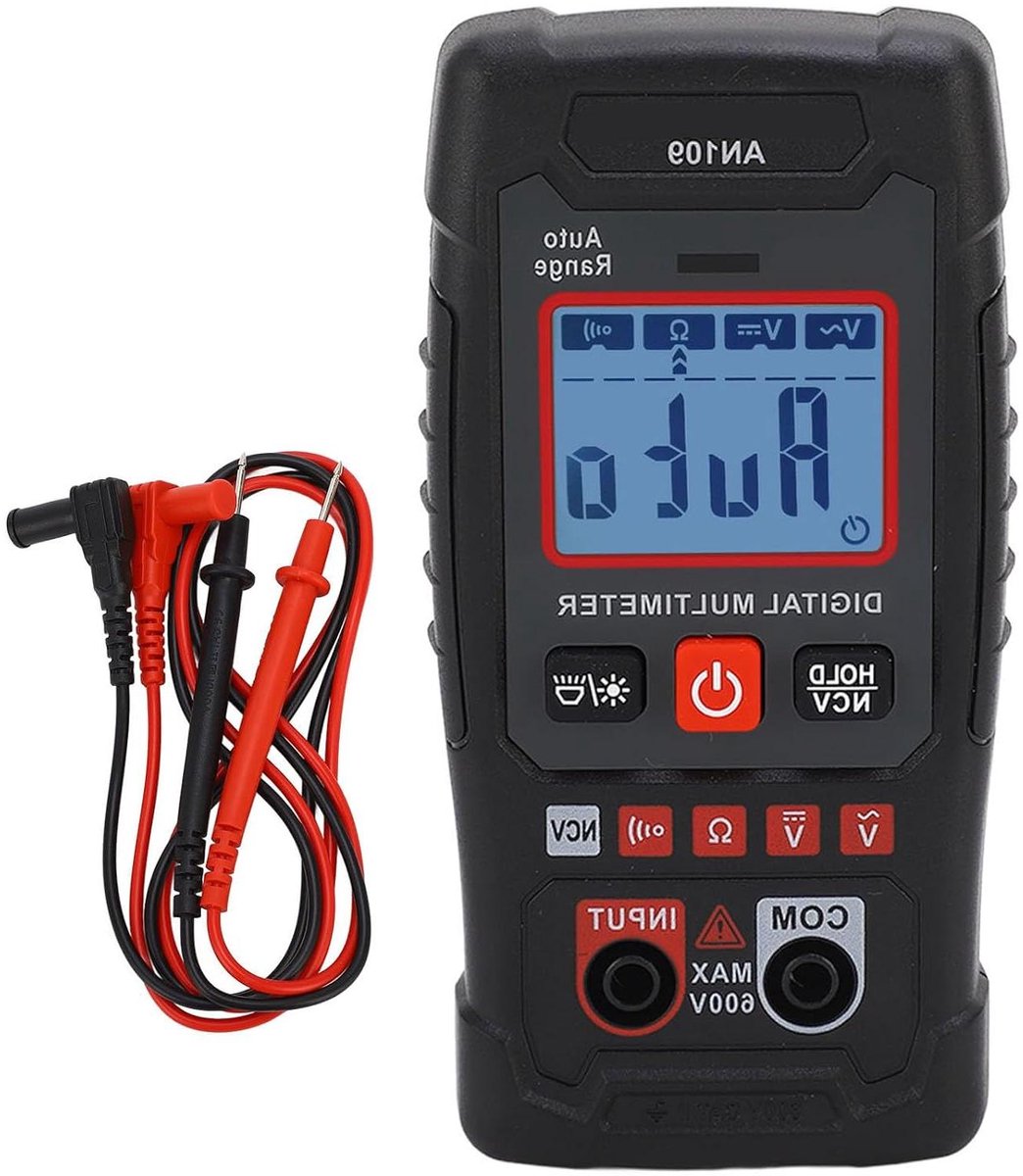 Digitale Multimeter - Spanning Tester - Elektrische Metingen - Contactloze Detectie - 4000 Tellingen - Grijs