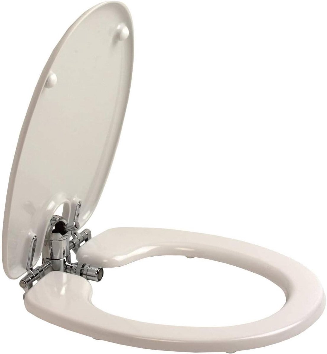 Toiletbril Bidet - Douche WC - Hygiënisch Gemak - Geïntegreerde Mixer - Universeel Ovaal - Wit