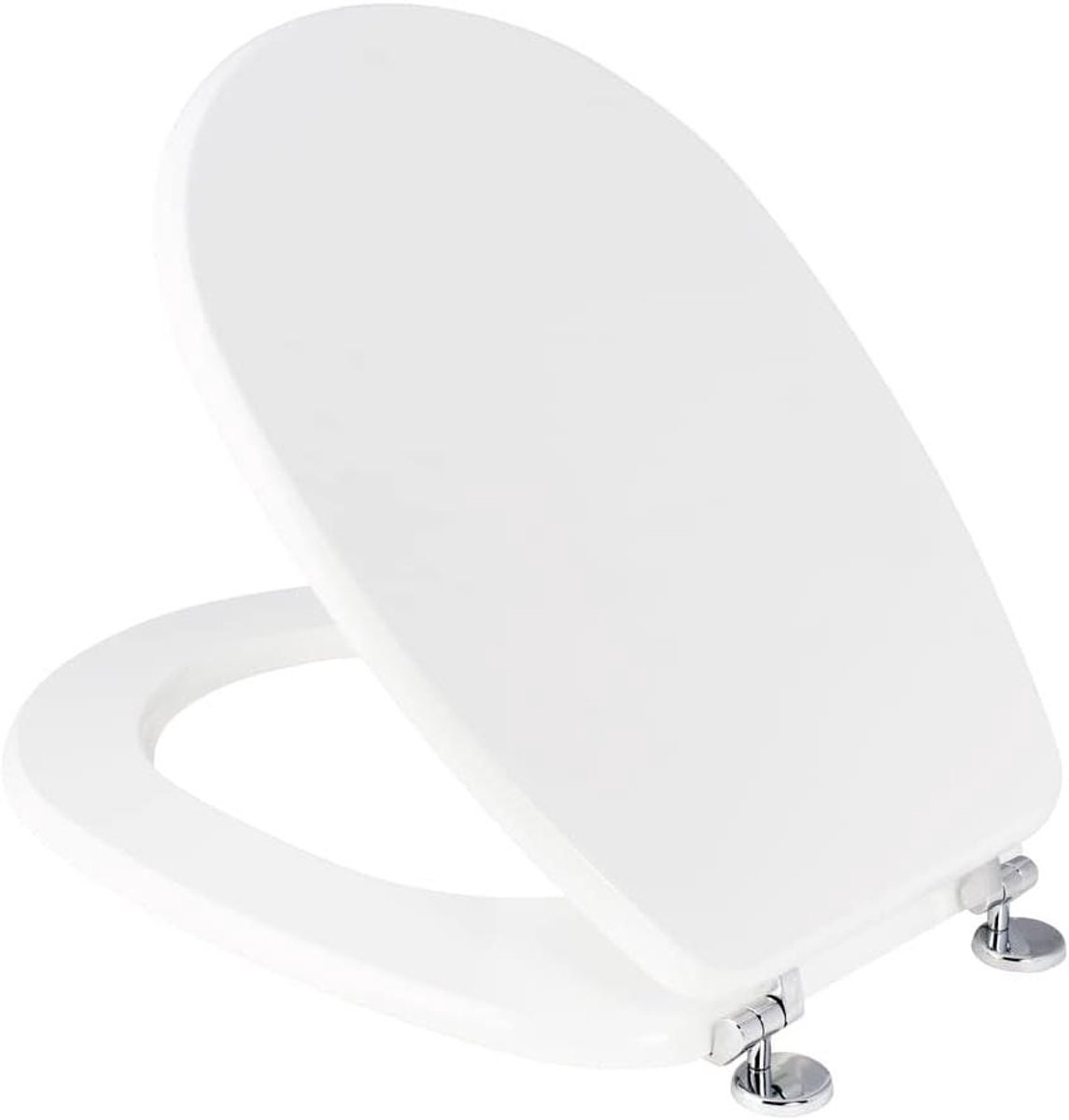 WC-bril - Toiletbril - Badkamer Vernieuwen - Verstelbare Scharnieren - 358 x 46 cm - Wit