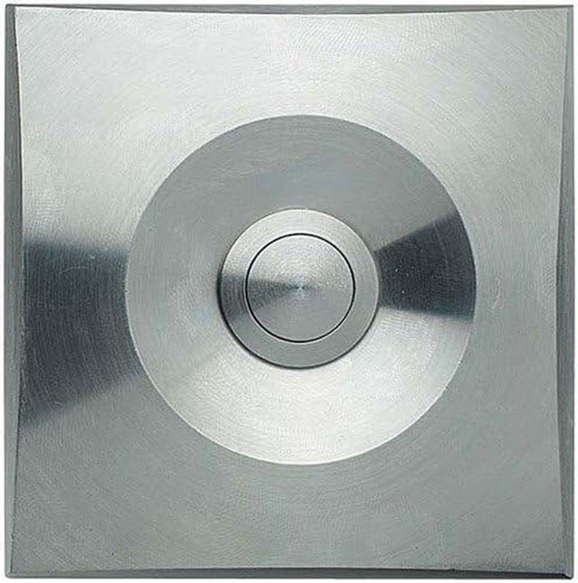 Belknop Deurbel - Drukknop Deur - Voordeur Installatie - Roestvrij Staal - 82 x 82 x 15 mm - Zilver