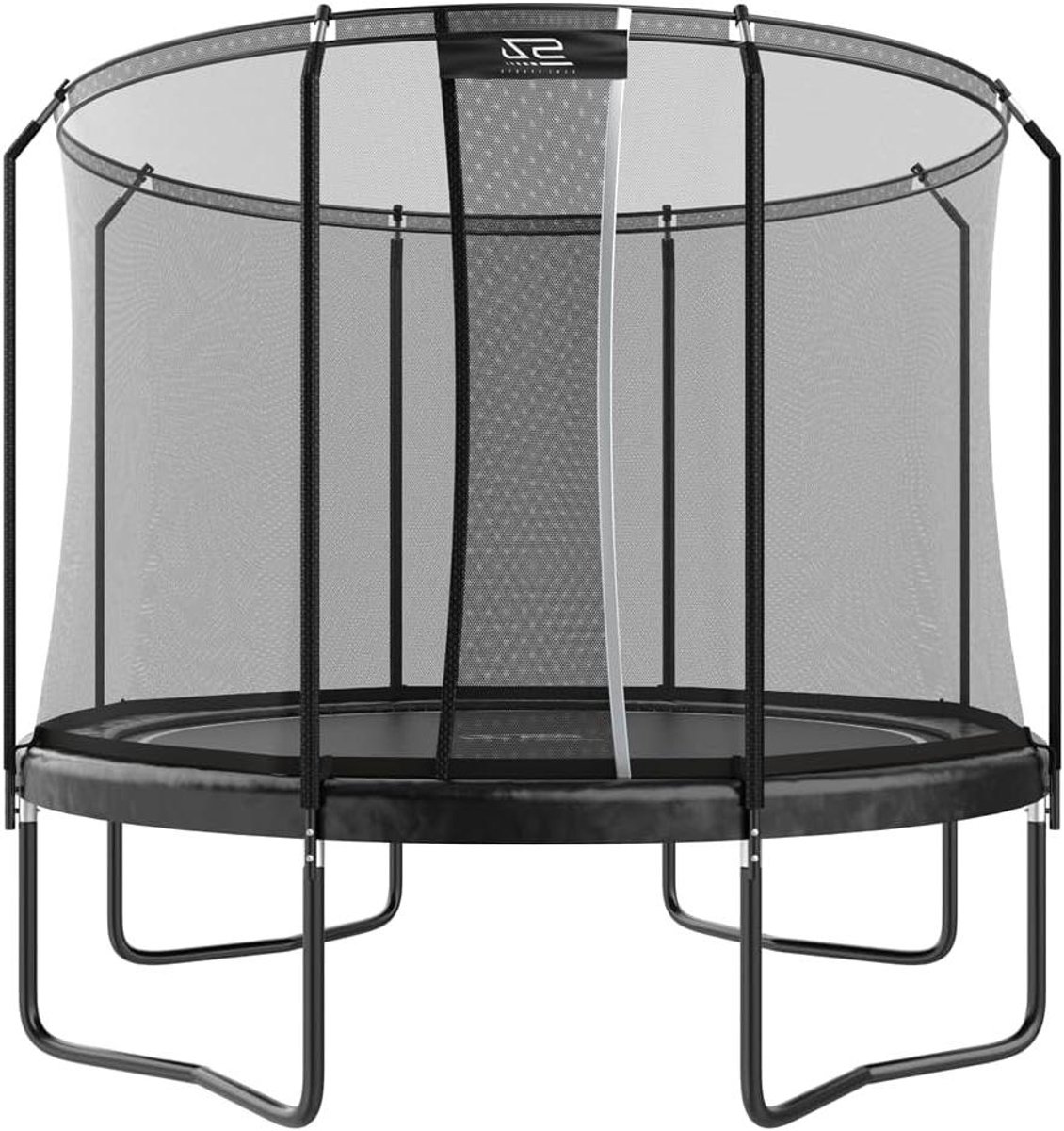 Trampoline met Veiligheidsnet - Tuin Trampoline - Buiten Spelen - Innovatief Overlapsysteem - Ø 305 cm - Zwart