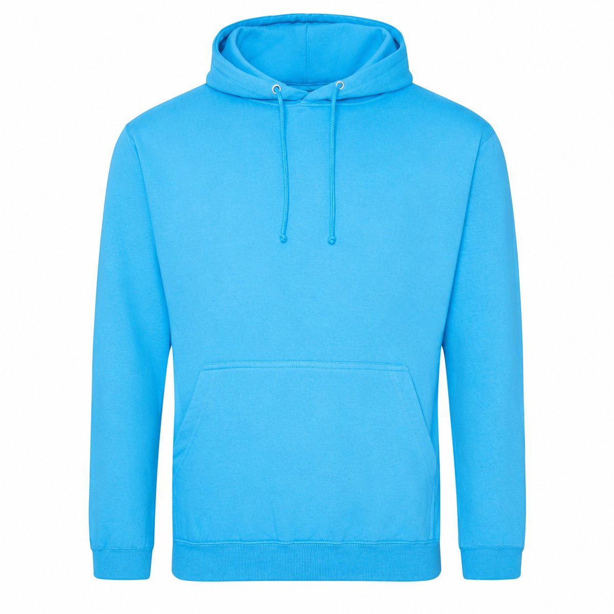 Hoodie Heren – Trui met Capuchon – Casual Sweater – 80% Katoen – Hemelsblauw – XL