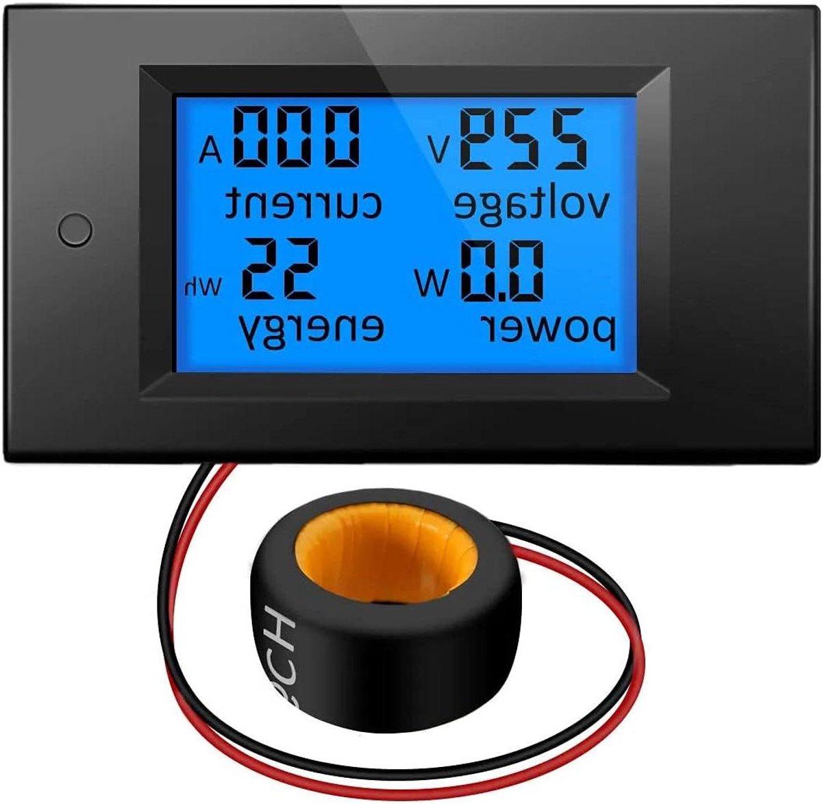 Digitale Stroommeter - LCD Power Tester - Energie Monitoren - Compact Formaat - 8x5.5x6.5 cm - Zwart