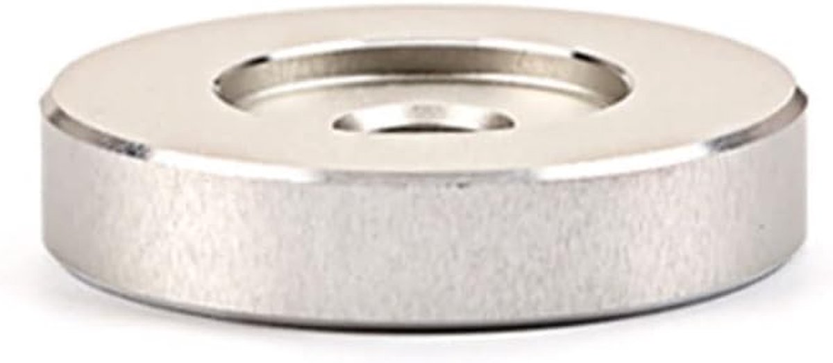 Platenspeler Adapter - 7 inch adapter - Muziek Luisteren - Aluminium Constructie - 38x8mm - Chroom