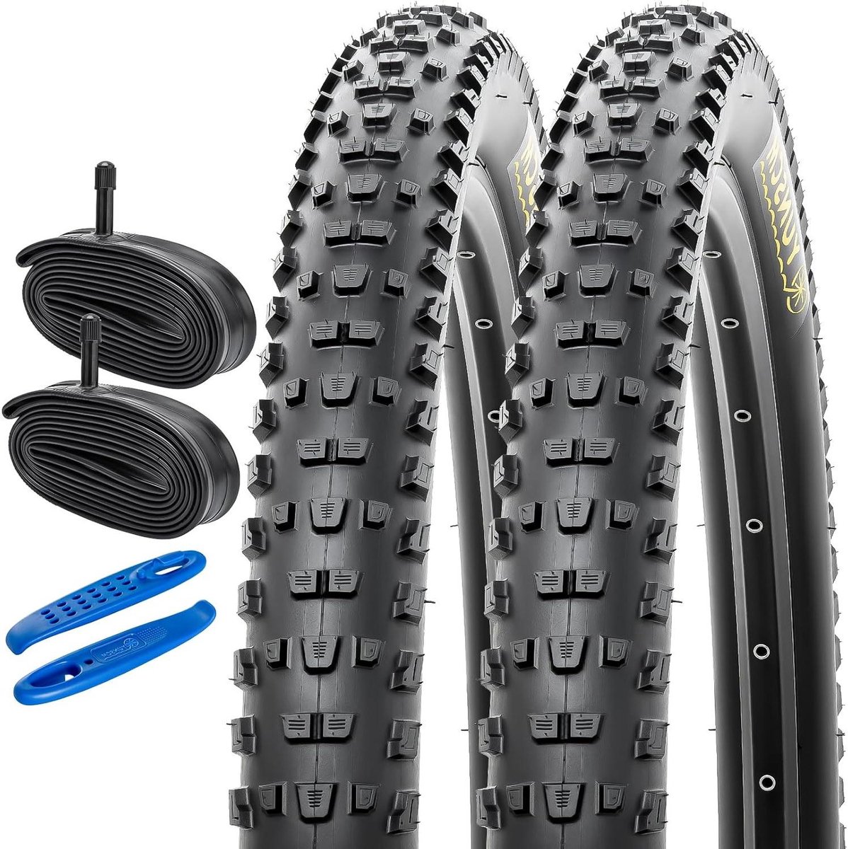 Fietsbanden Binnenbanden Set - Mountainbike Banden - Outdoor Fietsen - Ultra Duurzaam Rubber - 27.5 inch - Zwart
