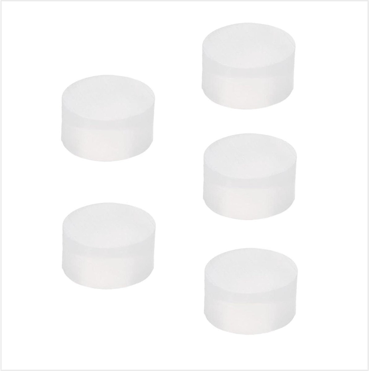 Deurstoppers - Deur Bumpers - Muren Beschermen - Zonder Lijm - 5 Stuks - Wit