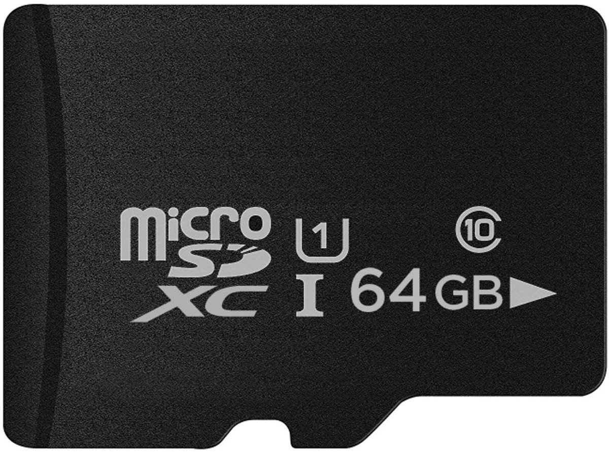 64GB High Speed Class 10 Micro SD (TF) geheugenkaart uit Taiwan, schrijven: 8mb / s, lezen: 12mb / s (100% reÃ«le capaciteit) (zwart)