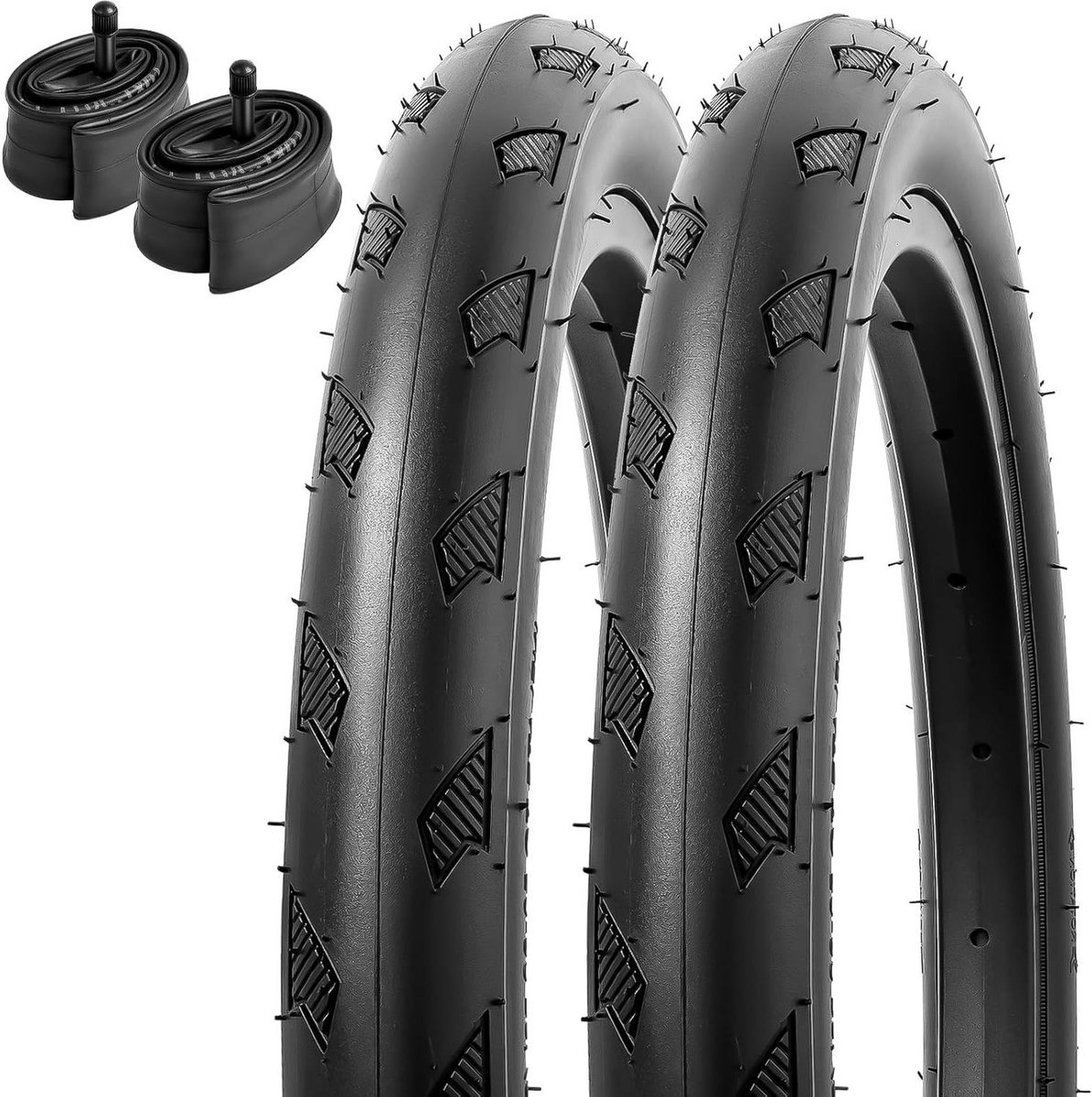 Fietsbanden Binnenbanden - Banden Set - Stadsfietsen - Hoge Grip Slijtvast - 16 x 1.50 - Zwart