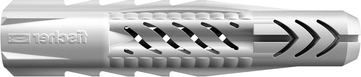 Universele pluggen - Nylon pluggen - Muurbevestiging - Zonder rand - 12 x 70 mm - Grijs