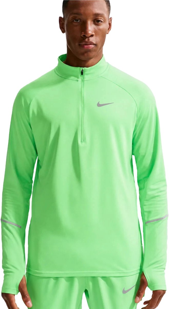 Nike nk df uv miler top hz in de kleur . Groen
