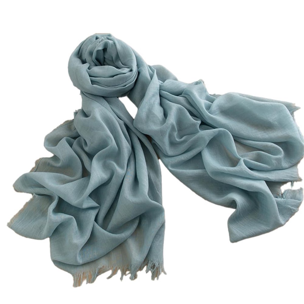 pure kleur katoen linnen sjaal 100 x 180 cm stola zonwering strand halsdoek lange dunne zijden sjaals elegante avondjurk bruiloft sjaals wild mode eenvoudig cadeau blauw 3#