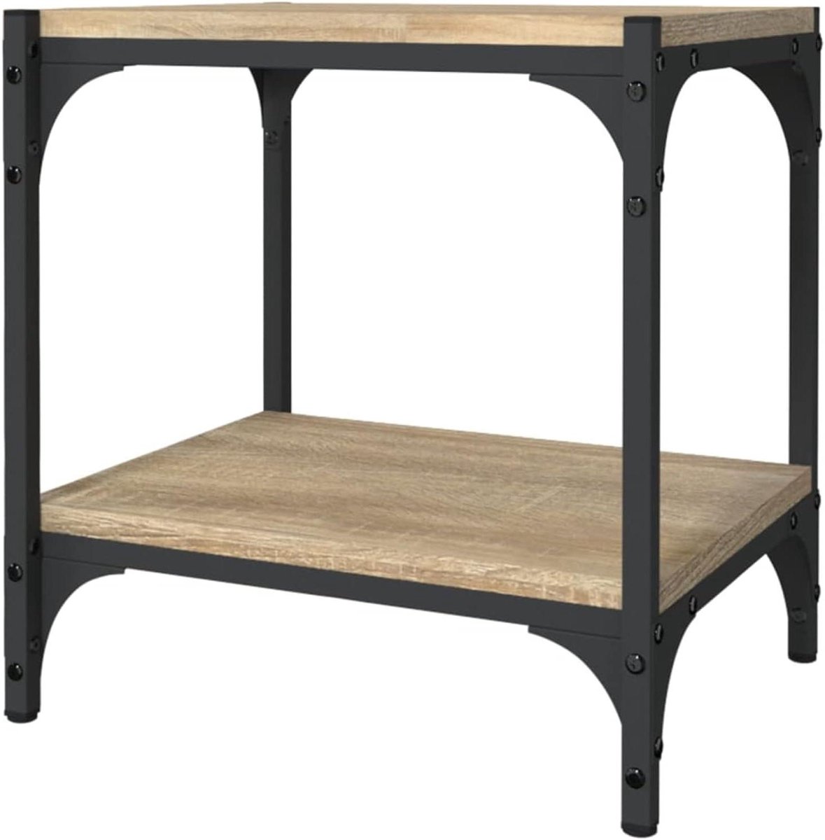 TV-kast - Opbergkast Dressoir - Woonkamer Inrichting - Industriële Stijl - 40 x 33 x 41 cm - Sonoma Eiken