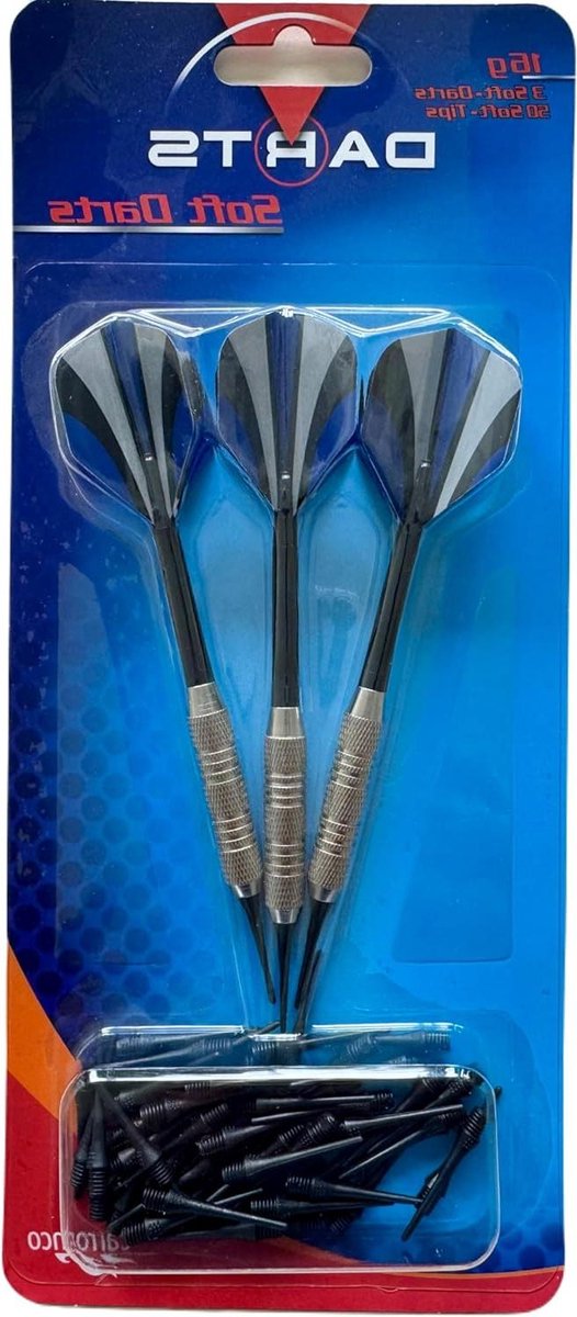 Softdart Set - Zachte Darts - Darten voor Plezier - Compleet Starterspakket - 16 gram - Multicolor