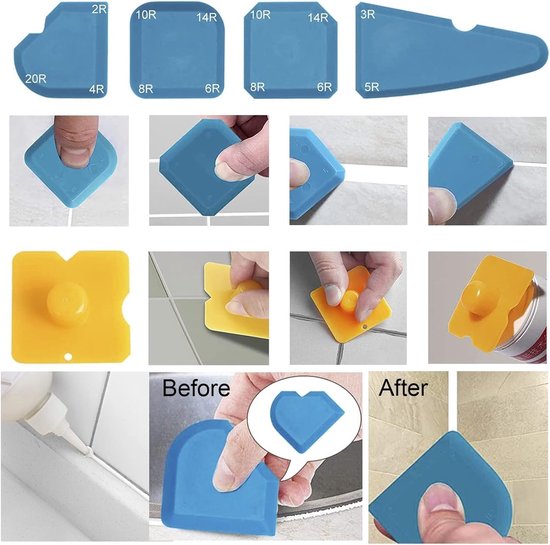Professionele 5-in-1 Kit voor Verwijderen en Gladmaken van Kitvoegen — afbeelding 3