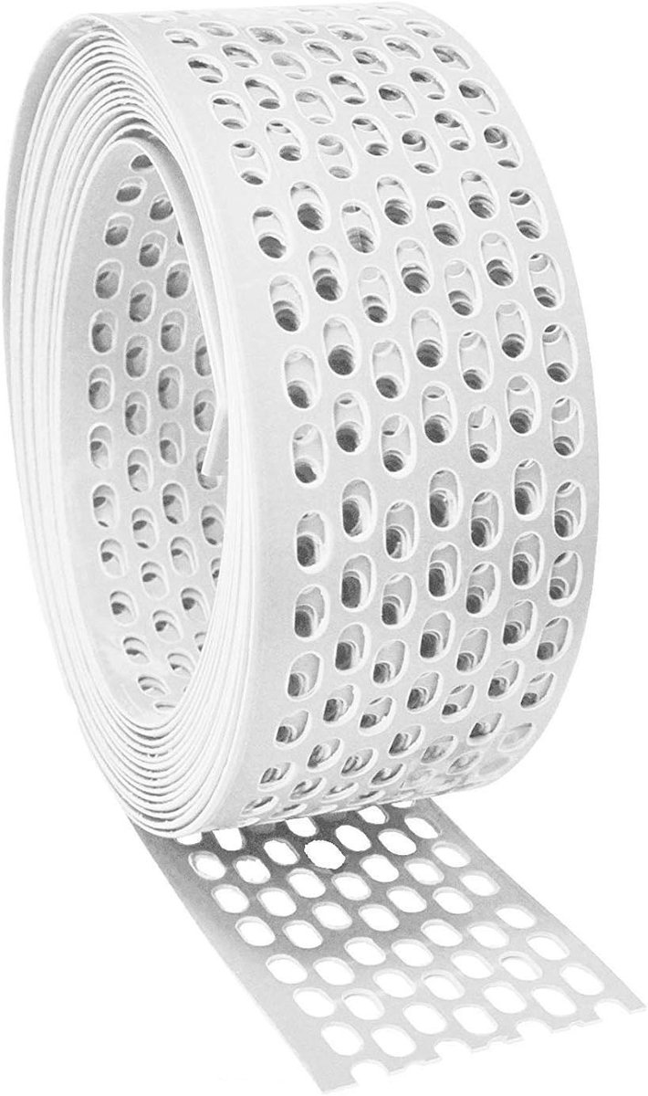 Dakgootroosters - Dakgootbescherming - Dakgoot Dichtmaken - Weerbestendig Hard PVC - 5 Meter - Wit