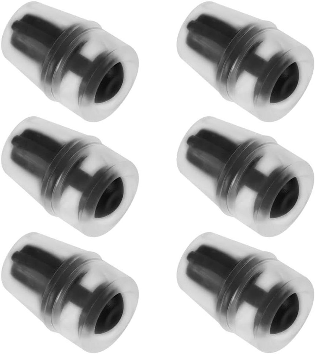 Hydratatie Mondstuk - Dop Slangstuk - Buitenactiviteiten - Zachte Siliconen - 6 stuks - Zwart