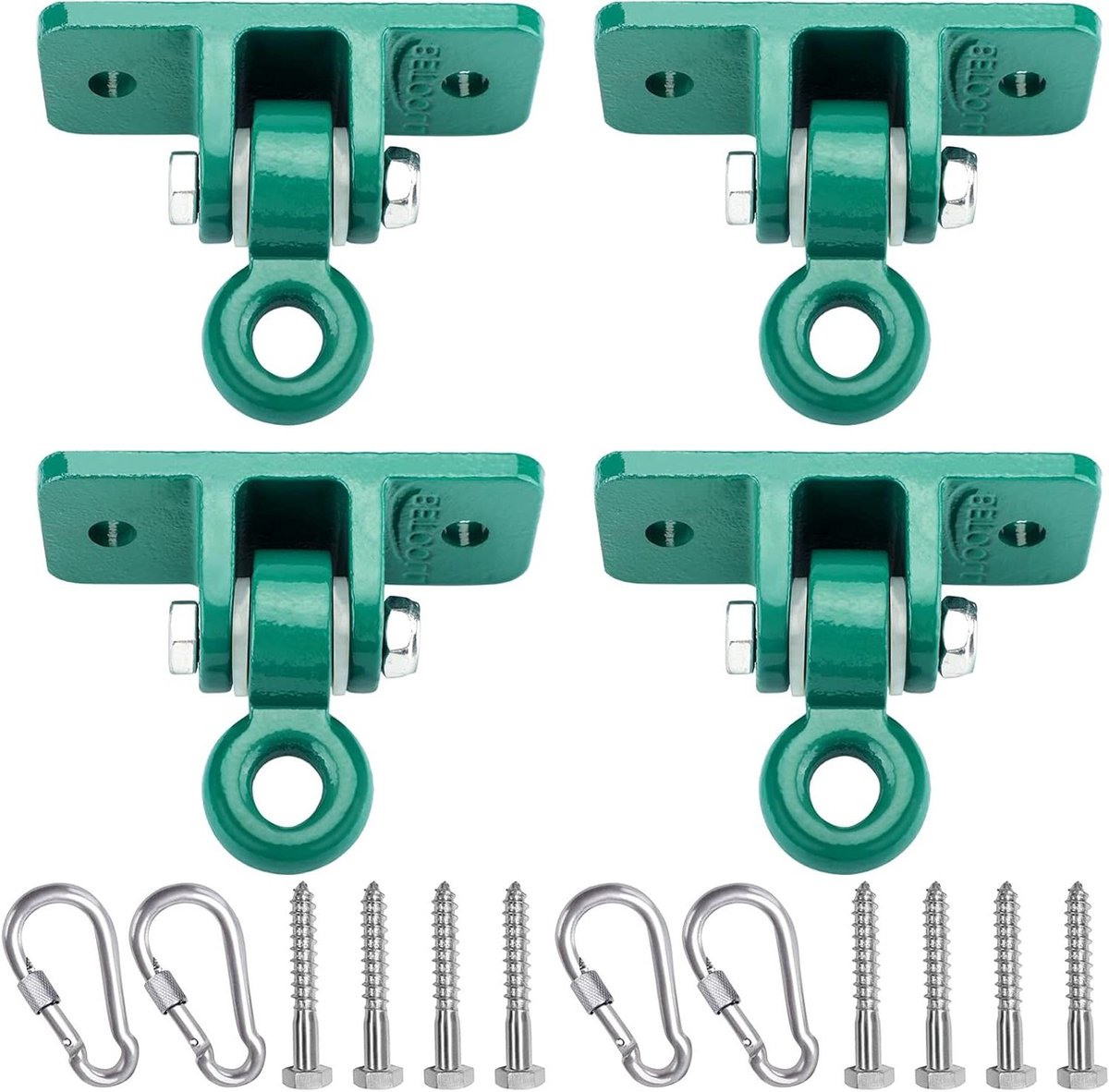 Schommel Hanger Set - Schommel Ophanging - Buiten Spelen - IJzeren Gieten - 10000 lbs Capaciteit - Groen