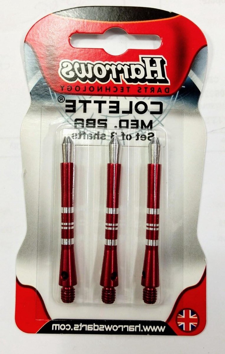 Dartshafts - Dartpijlen Accessoires - Darten - Maximale Vinvergrendeling - 35 mm - Zwart