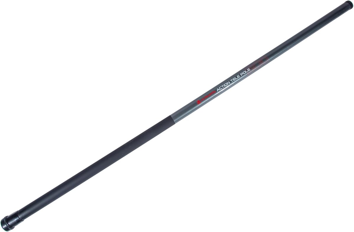 SnelShoppen - Ultimate Action Tele Pole 6m - Telescopische Vaste Hengel met Elastiek - Fiberglass, 5-delig, Perfect voor Vissen, Buitenactiviteiten, C