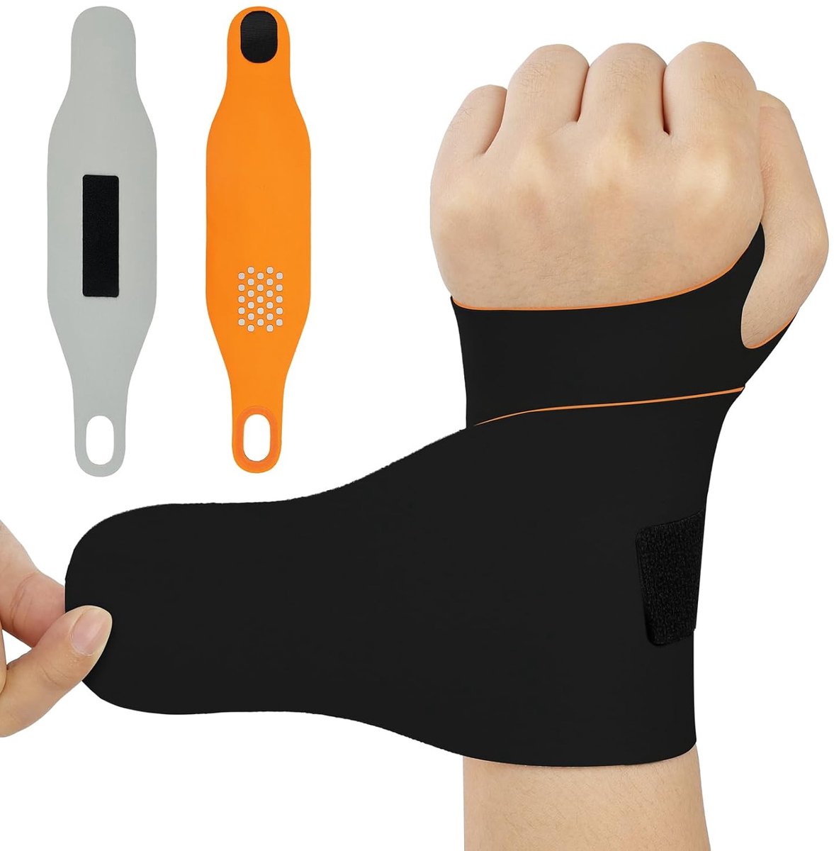 SnelShoppen - 2 Pack Verstelbare Polsbandages - Ademend Polsondersteuning voor Carpaal Tunnel, Sport & Fitness, Comfortabel Nylon & Elastaan