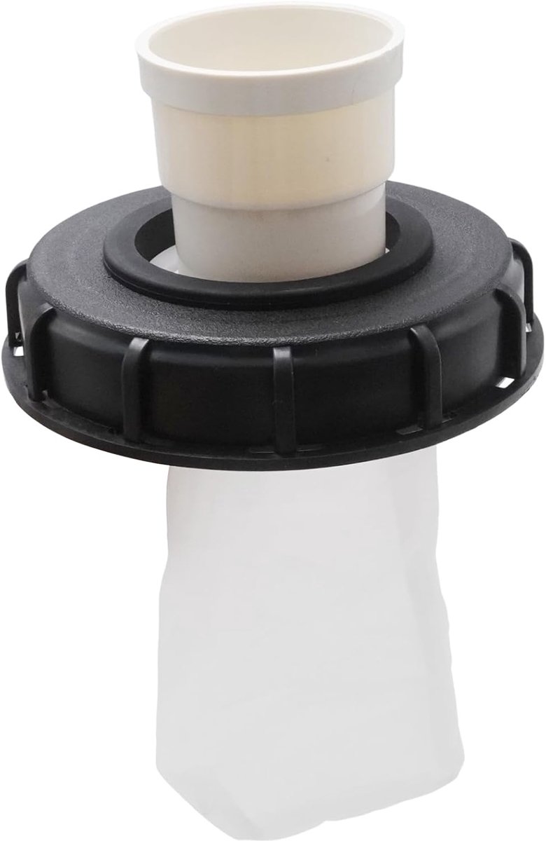 SnelShoppen - IBC Lid Filter Nylon, Geschikt voor DN 75 tot DN 150, 163 mm Diameter, Perfect voor Regenwateropslag, Hoogwaardige Waterkwaliteit