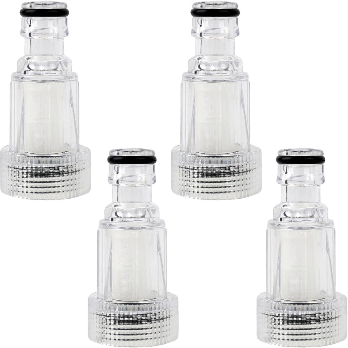 SnelShoppen - 4 Pcs Water Inlaatfilter voor Hogedrukreiniger met 3/4 Inch Snelaansluiting, Verbeterde Druk en Levensduur voor Tuin en Irrigatiesysteme